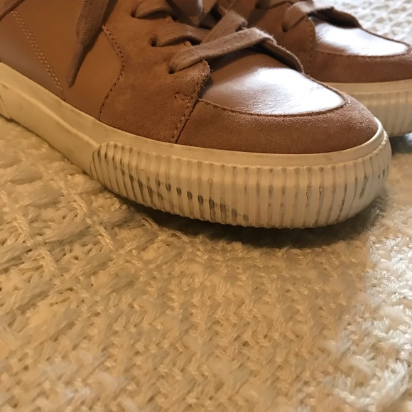 Vince Kess Backless Leather and Suede Sneakers - Picture 7 of 8